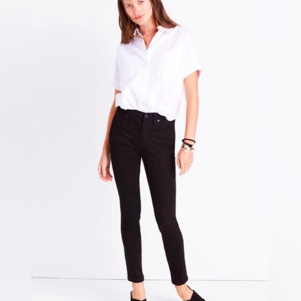 Madewell 9" Skinny Jeans in ISKO Stay Black™